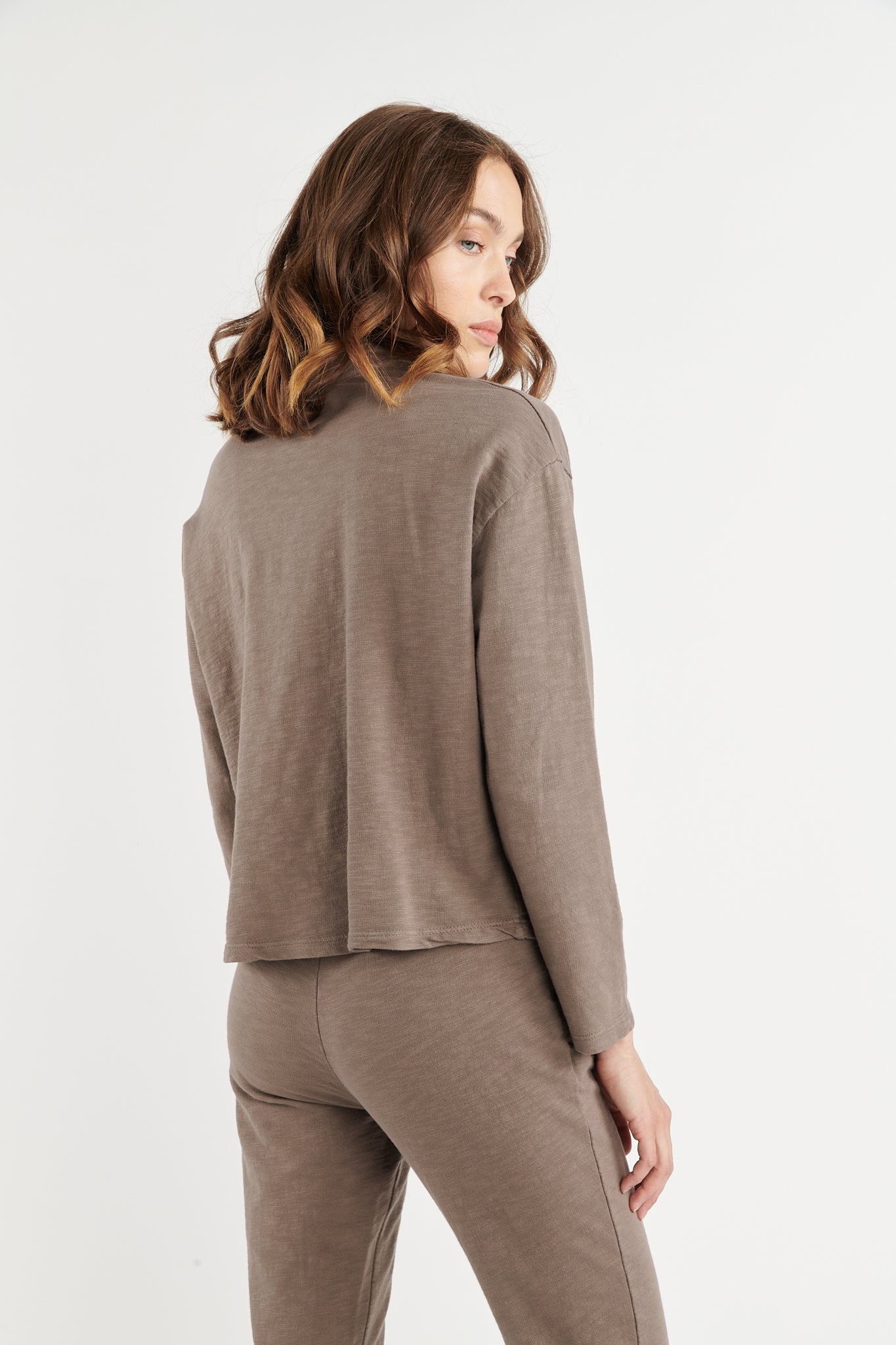 SWEAT COTON ORGANIQUE BROMELIA TAUPE