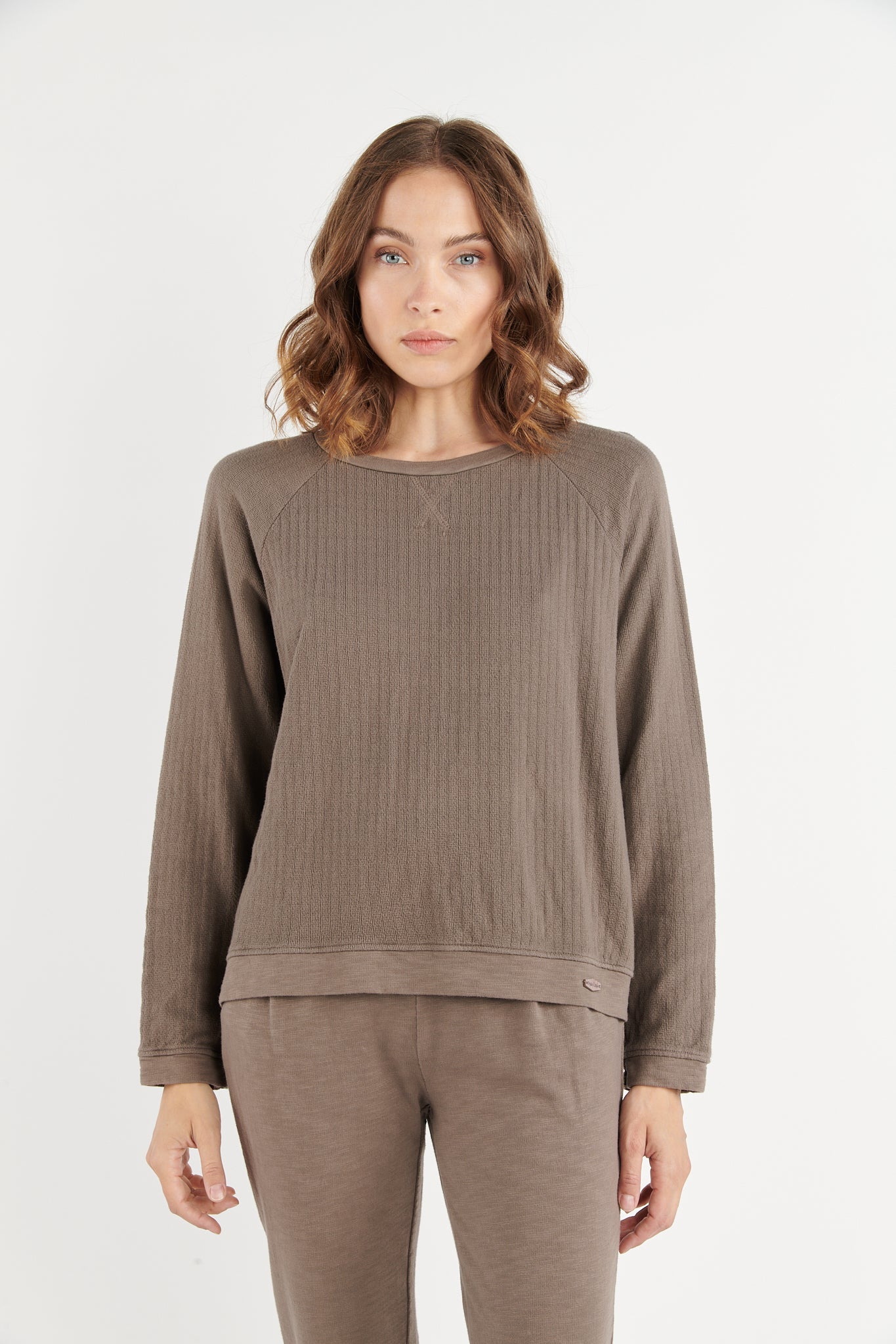 SWEAT COTON ORGANIQUE BÉRYL TAUPE