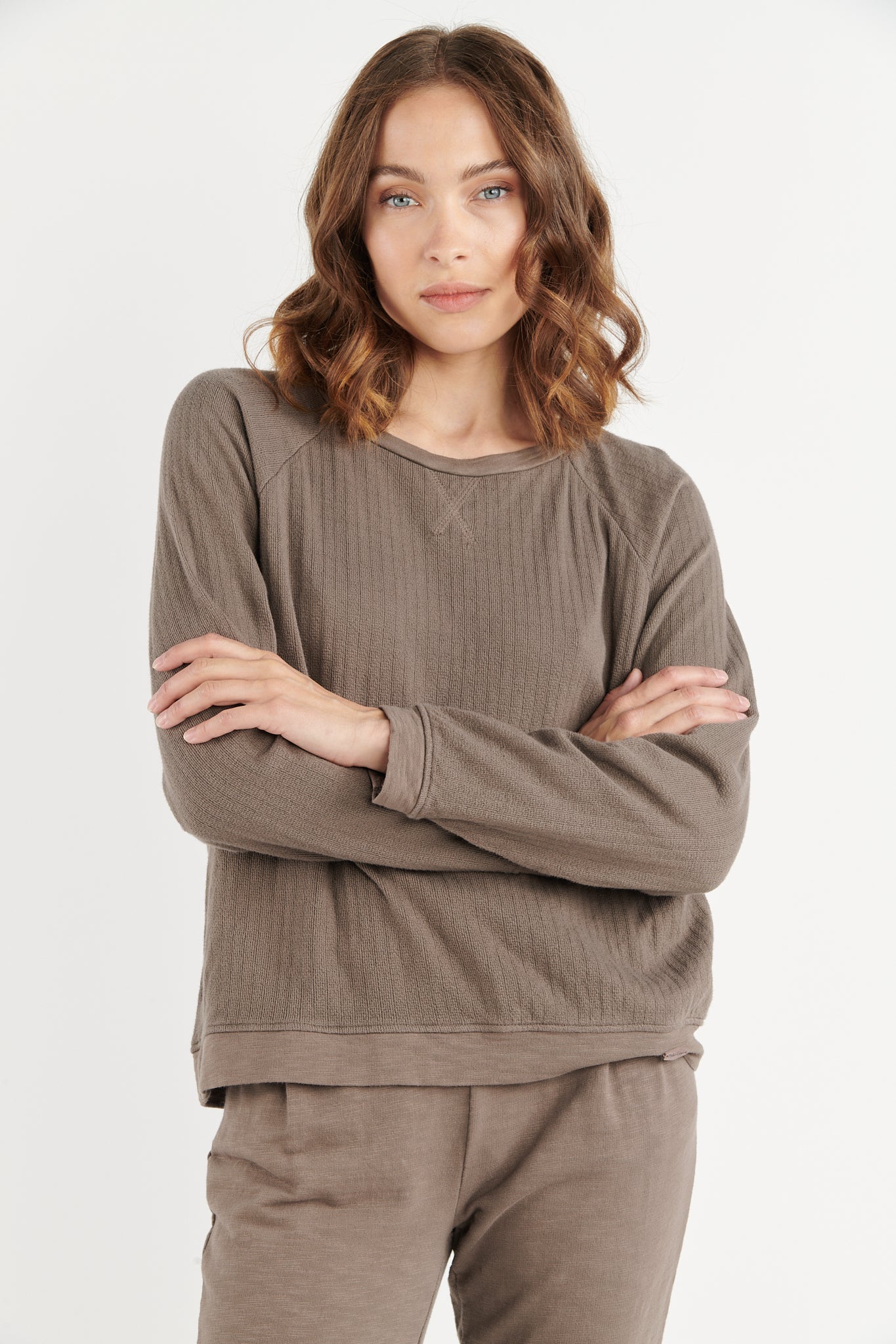 SWEAT COTON ORGANIQUE BÉRYL TAUPE