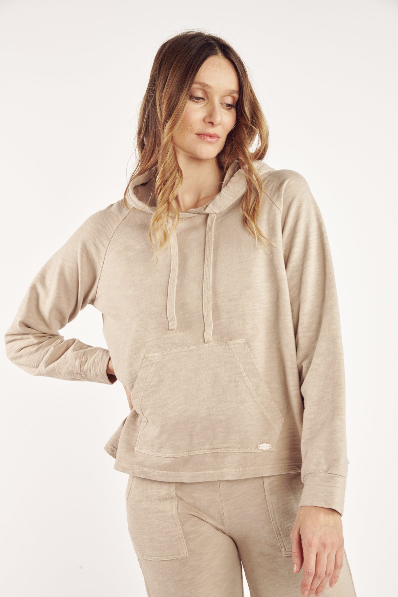 SWEAT CAPUCHE COTON ORGANIQUE JULES SABLE