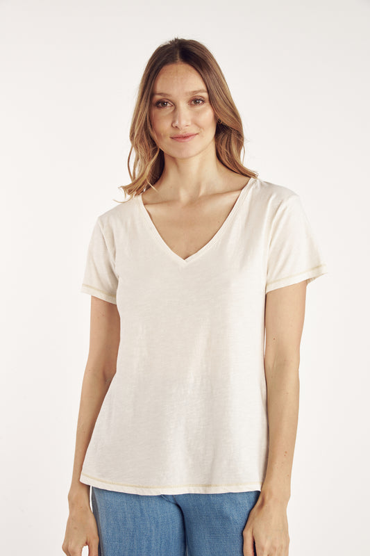 T-SHIRT ANDRE COTON MODAL NATUREL