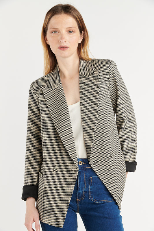 BLAZER PIED DE POULE LUREX BRITANNY