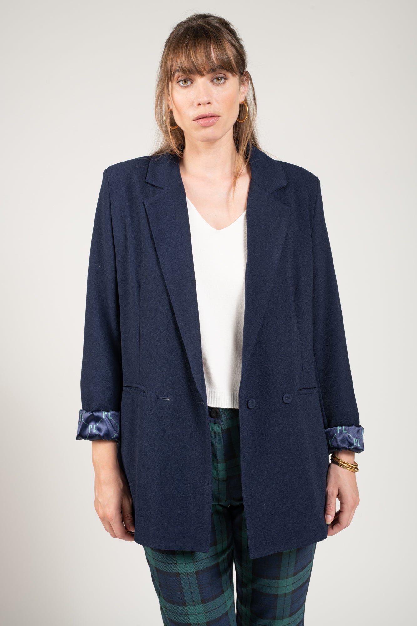 BLAZER OVERSIZE ANGELINA MARINE