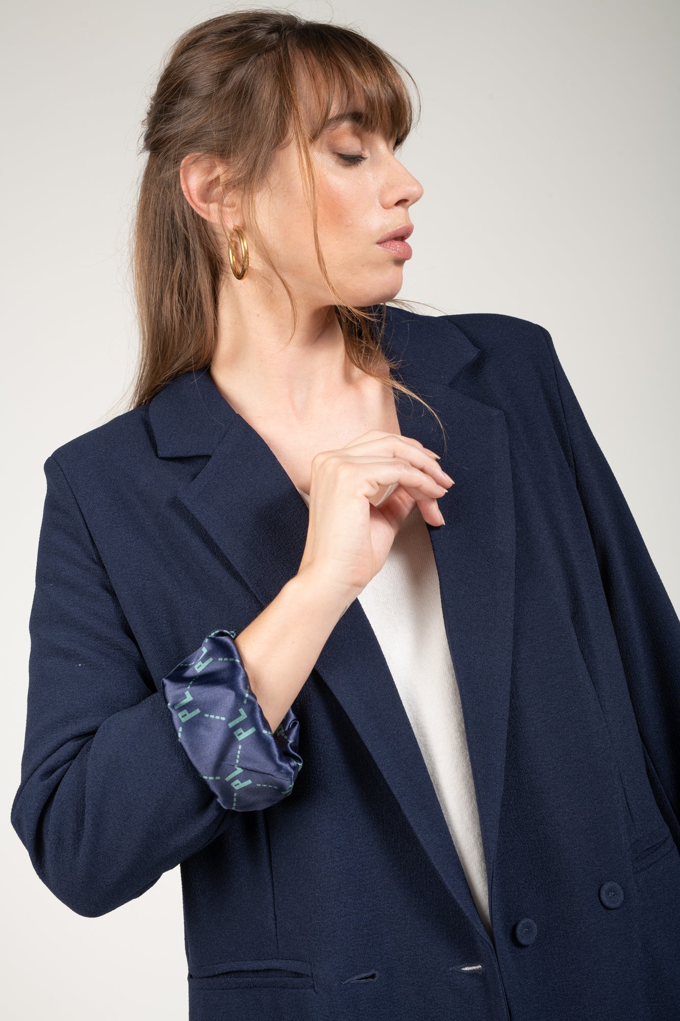 BLAZER OVERSIZE ANGELINA MARINE