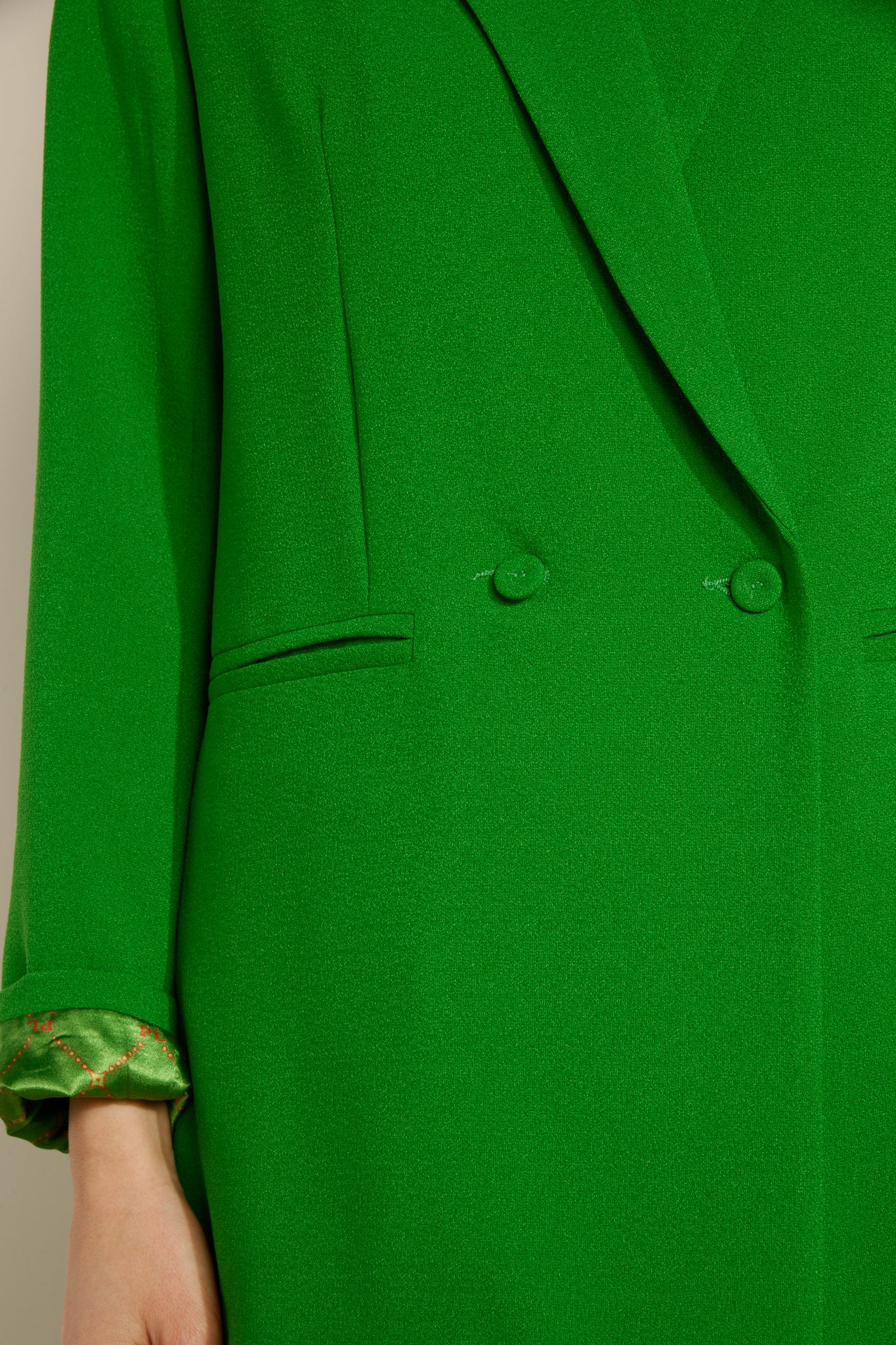 ANGELINA GREEN OVERSIZED BLAZER