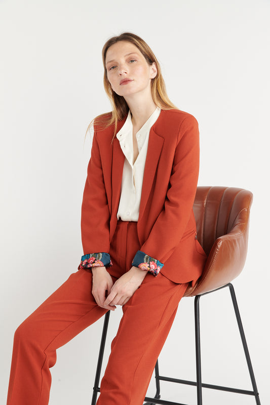 BLAZER CINTRÉ ARIANE ORANGE BRULÉ