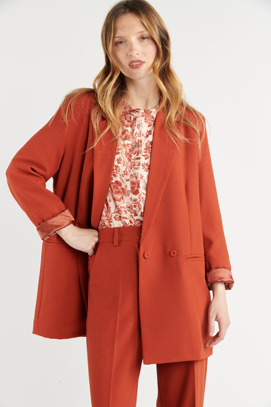 BLAZER OVERSIZE ANGELINA ORANGE BRULÉ