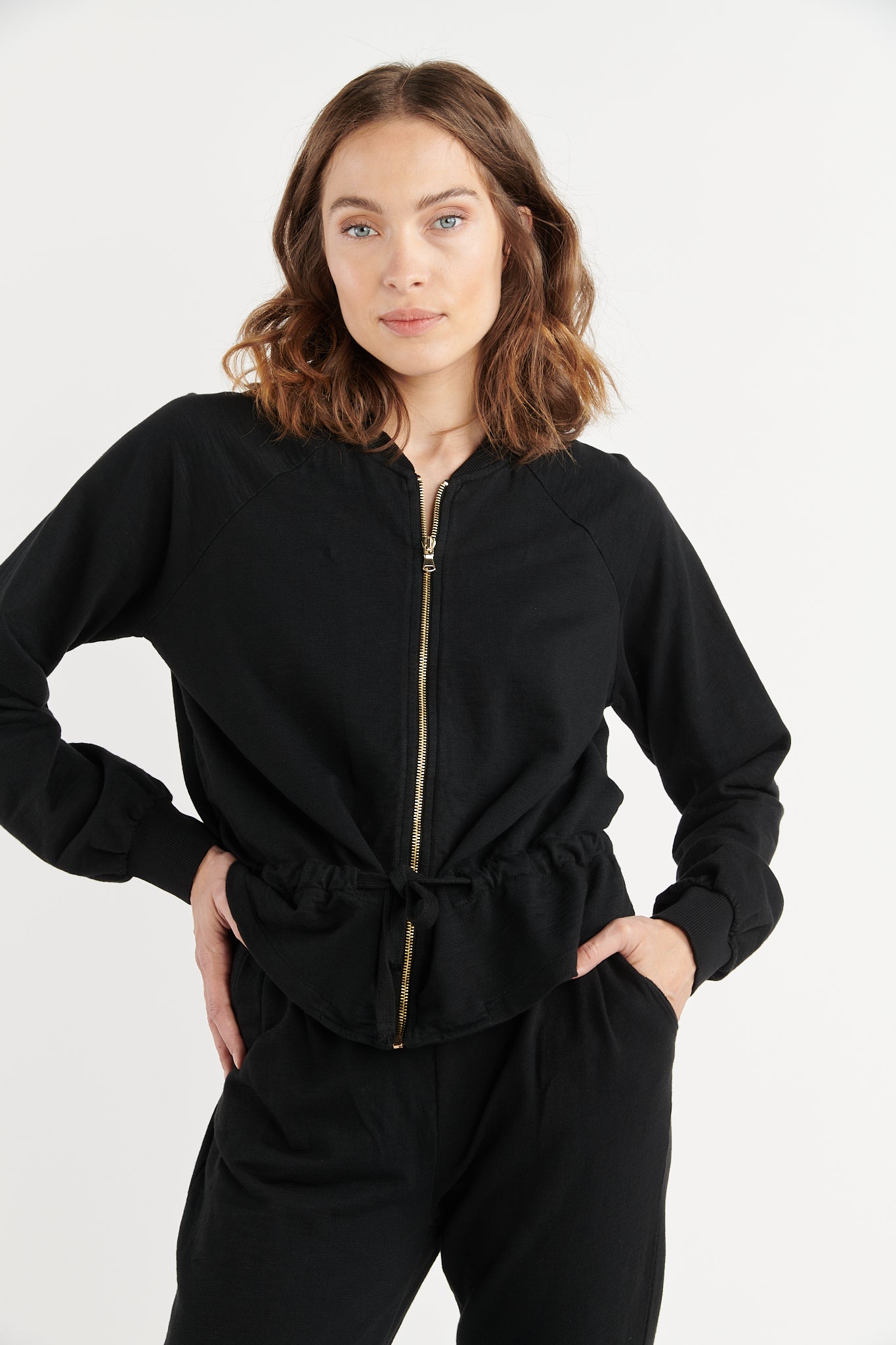 VESTE COTON ORGANIQUE BAHINA NOIRE