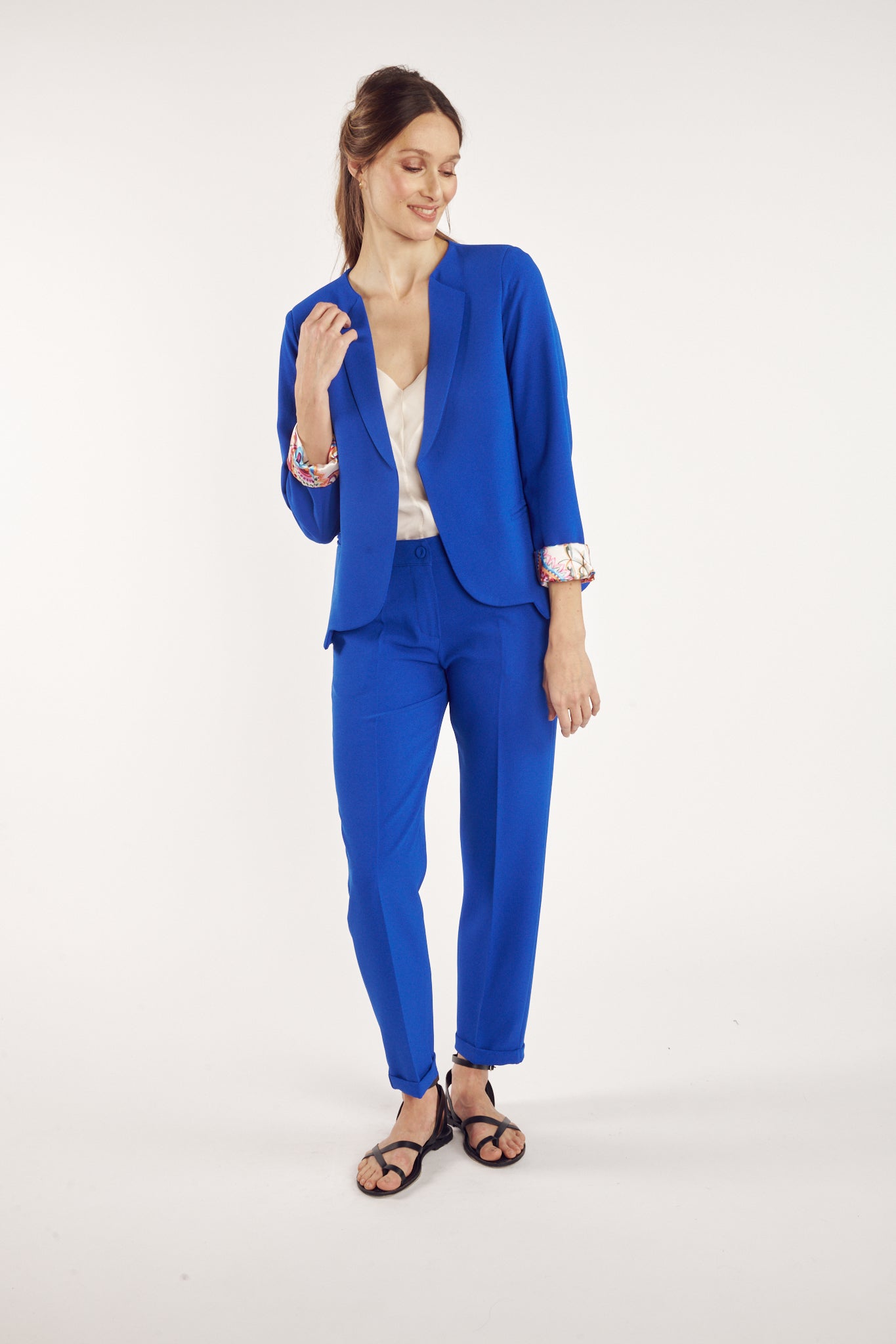 BLAZER CINTRÉ ARIANE BLEU SAPHIR