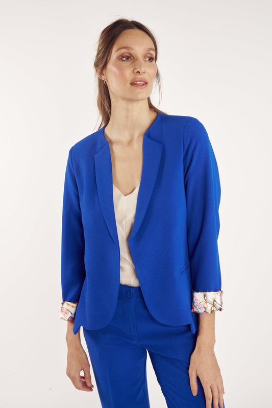 BLAZER CINTRÉ ARIANE BLEU SAPHIR