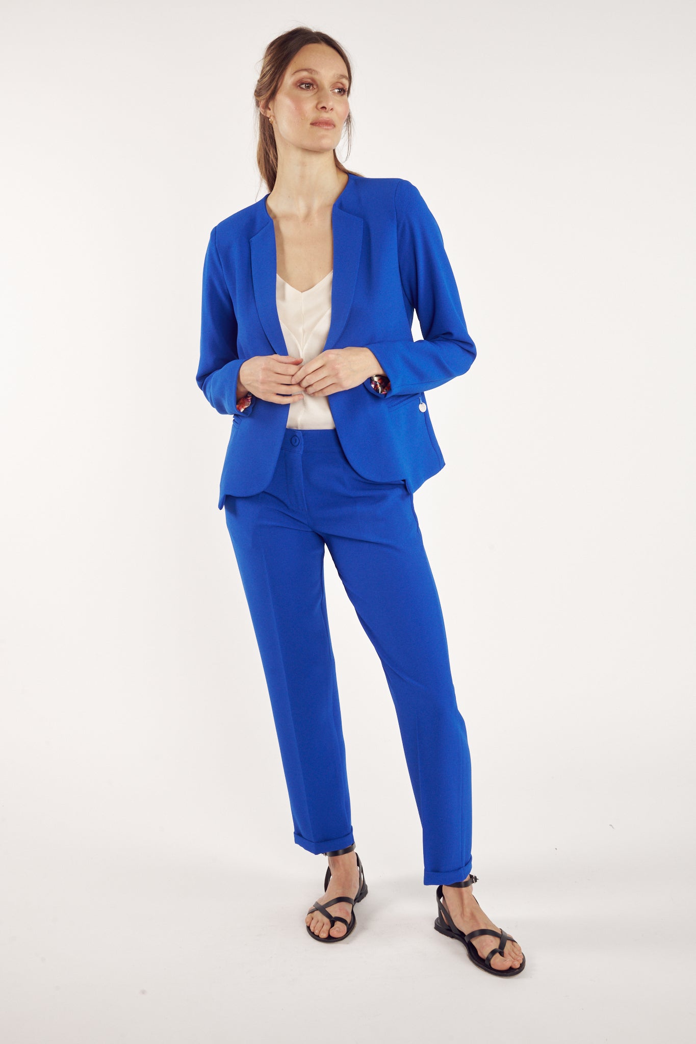 BLAZER CINTRÉ ARIANE BLEU SAPHIR