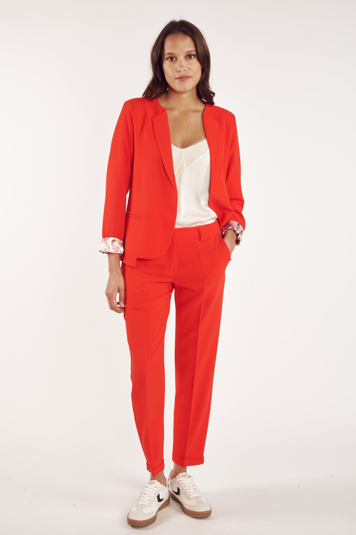 BLAZER CINTRÉ ARIANE COQUELICOT