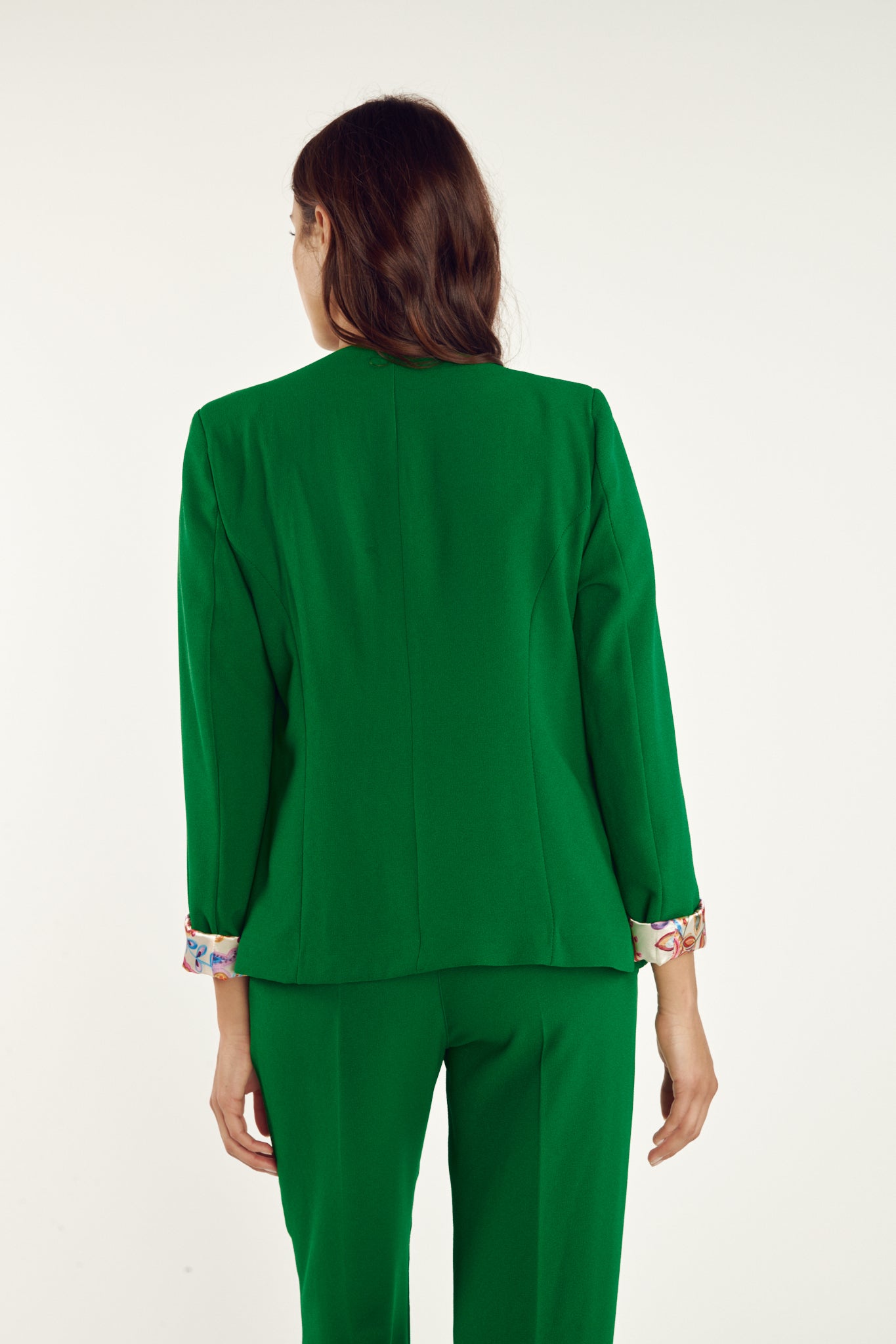 BLAZER CINTRÉ ARIANE VERT ÉMERAUDE