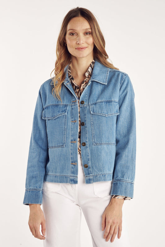 VESTE DENIM BLEU CLAIR CALLIDORA