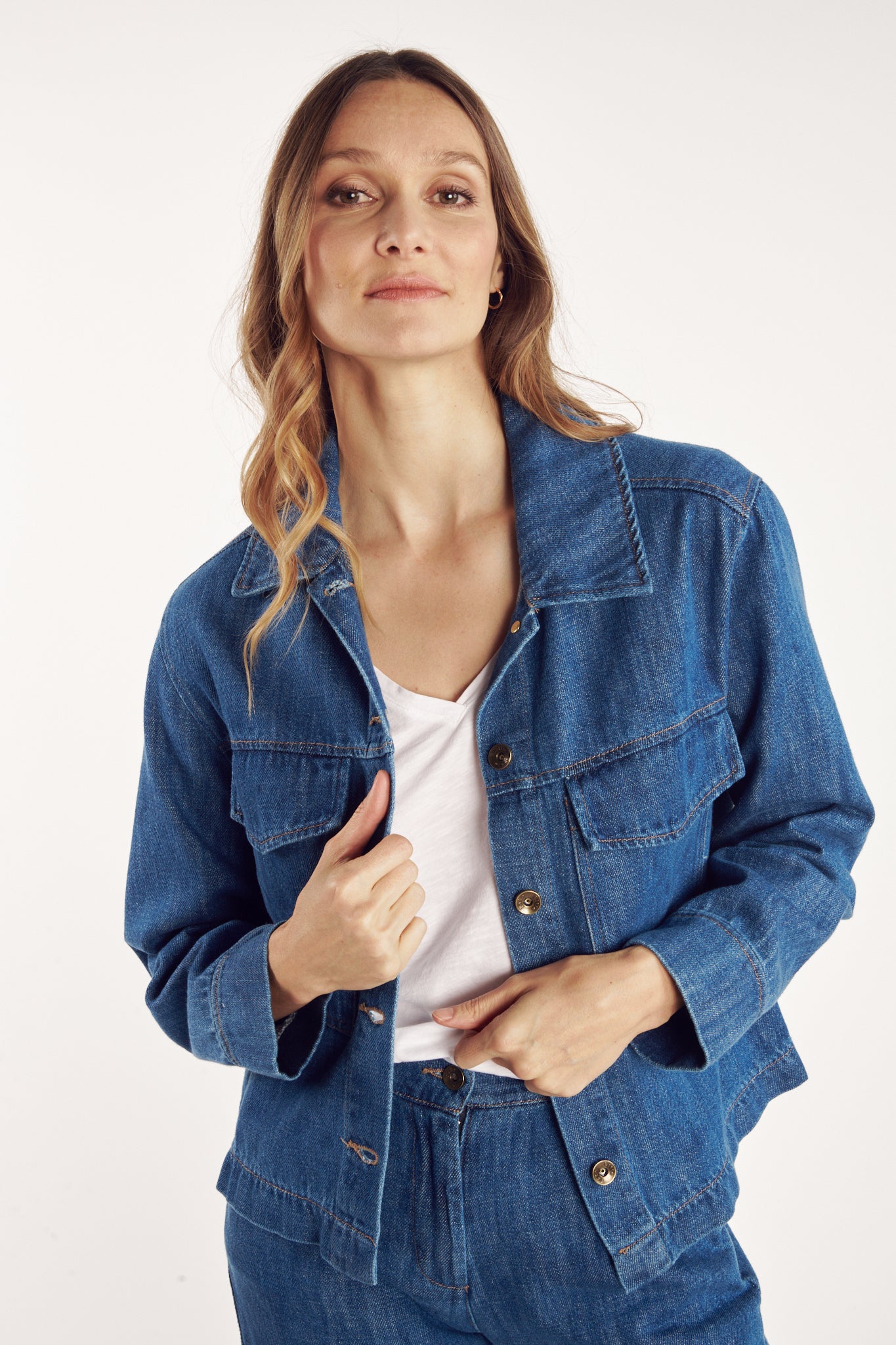 VESTE DENIM BLEU FONCÉ CALLIDORA