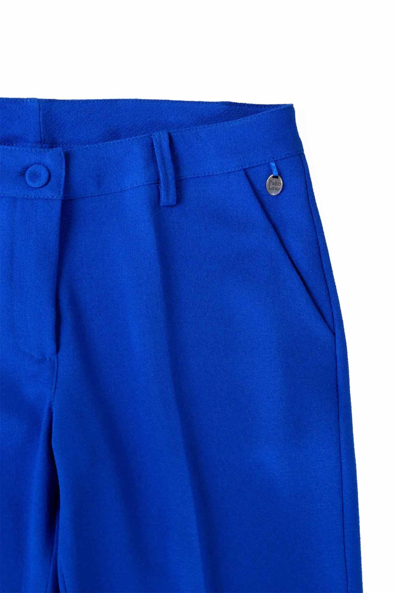 PANTALON PEDRO 7/8 CIGARETTE BLEU ROYAL