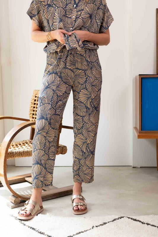 WILL MARINCORDE PRINT TROUSERS