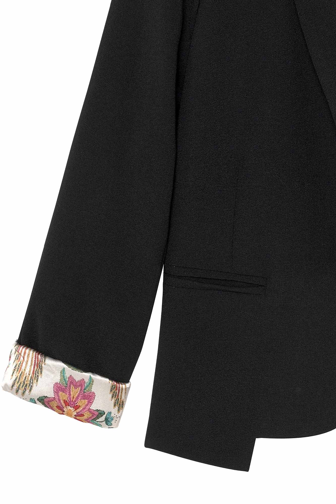 ARIANE BLACK FITTED BLAZER