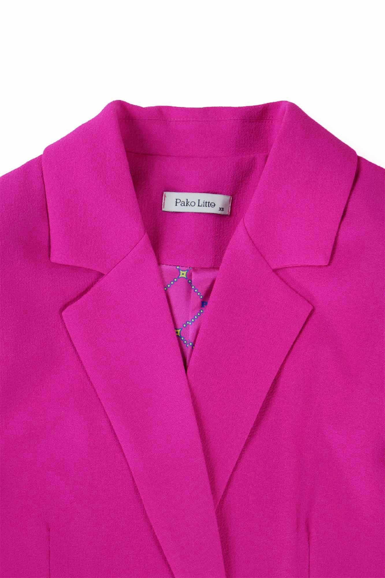 VESTE CÉLIA OVERSIZE FUSHIA